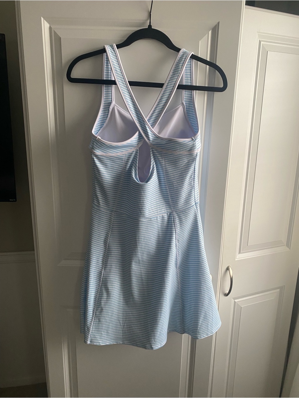 Tommy Bahama Small Active Tennis Golf  Dress  Blue White Striped UPF 50 NWT